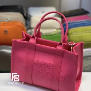 Кожена дамска чанта The Tote Bag - розова